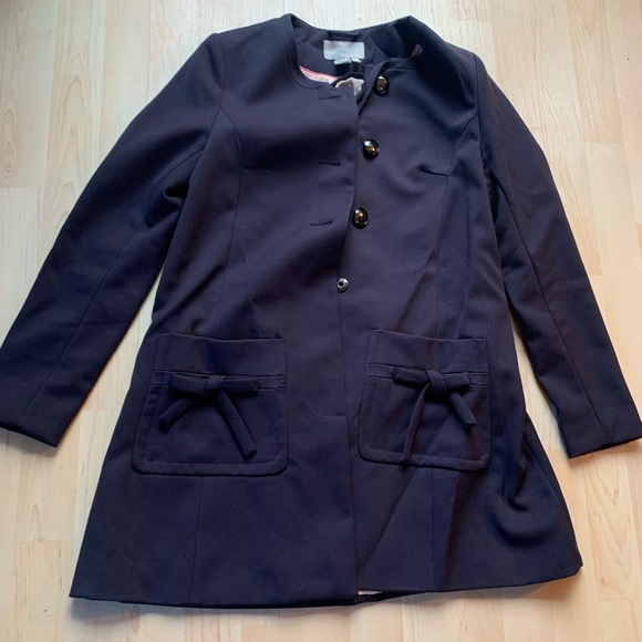H&M Navy Blue Coat - Picture 1 of 3